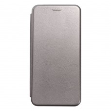 Husă iPhone 16 Pro Elegance Book Piele Premium Tip Carte cu Slot Card - Gri