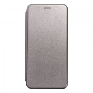 Husă iPhone 15 Pro Max Elegance Book Piele Premium Tip Carte cu Slot Card - Gri