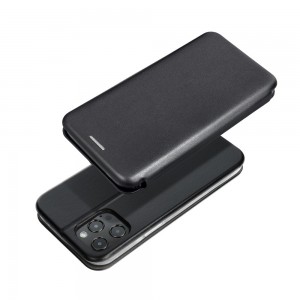 Husă iPhone 14 Plus Elegance Book Piele Premium Tip Carte cu Slot Card - Negru