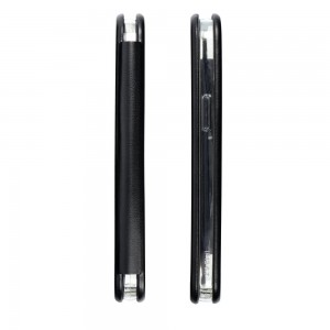 Husă iPhone 14 Plus Elegance Book Piele Premium Tip Carte cu Slot Card - Negru