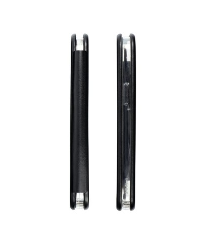 Husă Samsung Galaxy S25 Ultra Elegance Book Piele Premium Tip Carte cu Slot Card - Negru