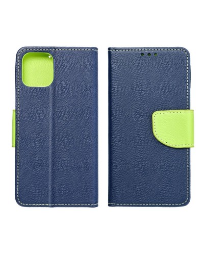Husă Realme C55 Fancy Book Tip Carte cu Magnet și 2 Sloturi Card + Buzunar - Albastru