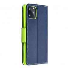 Husă Motorola Moto G55 Fancy Book Tip Carte cu Magnet și 2 Sloturi Card + Buzunar - Albastru