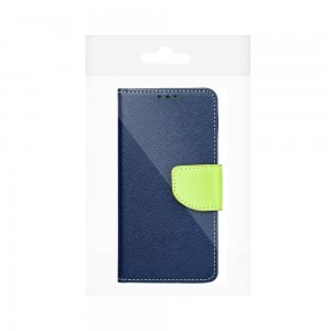 Husă Motorola Moto G55 Fancy Book Tip Carte cu Magnet și 2 Sloturi Card + Buzunar - Albastru