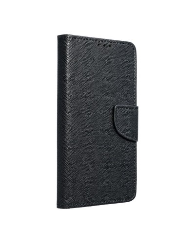 Husă Samsung Galaxy S24 Plus Fancy Book Tip Carte cu Magnet și 2 Sloturi Card + Buzunar - Negru