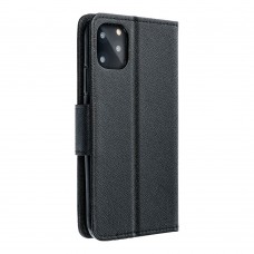 Husă Motorola Moto G55 Fancy Book Tip Carte cu Magnet și 2 Sloturi Card + Buzunar - Negru