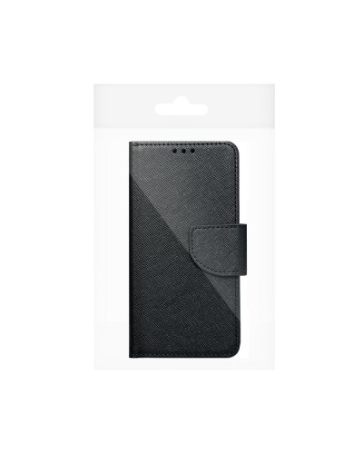 Husă Samsung Galaxy S24 Plus Fancy Book Tip Carte cu Magnet și 2 Sloturi Card + Buzunar - Negru