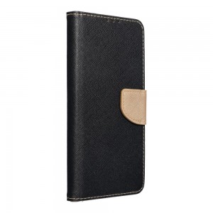 Husă iPhone 15 Pro Max Fancy Book Tip Carte cu Magnet și 2 Sloturi Card + Buzunar - Negru