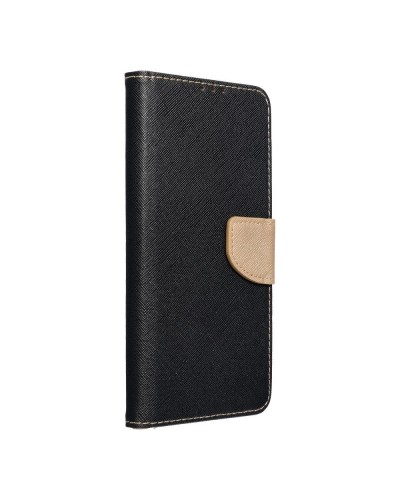 Husă iPhone 16 Pro Max Fancy Book Tip Carte cu Magnet și 2 Sloturi Card + Buzunar - Negru