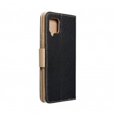 Husă iPhone 15 Fancy Book Tip Carte cu Magnet și 2 Sloturi Card + Buzunar - Negru