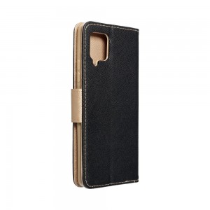 Husă Samsung Galaxy A15 Fancy Book Tip Carte cu Magnet și 2 Sloturi Card + Buzunar - Negru