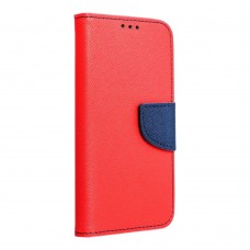 Husă Xiaomi Redmi Note 13 Pro 4G Fancy Book Tip Carte cu Magnet și 2 Sloturi Card + Buzunar - Roșu