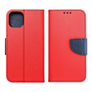 Husă Realme C55 Fancy Book Tip Carte cu Magnet și 2 Sloturi Card + Buzunar - Roșu