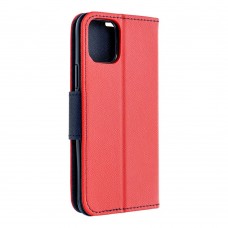 Husă Motorola Moto G75 Fancy Book Tip Carte cu Magnet și 2 Sloturi Card + Buzunar - Roșu