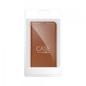 Husă Samsung Galaxy A14 Leather Smart Pro tip carte, Maro