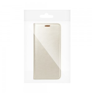 Husă Samsung Galaxy M31s Magnet Case tip carte, Gold