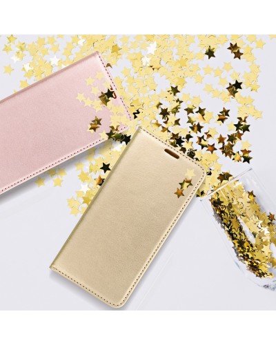 Husă Samsung Galaxy M51 Magnet Case tip carte, Gold Husă Samsung Galaxy M51 Magnet Case tip carte, Gold