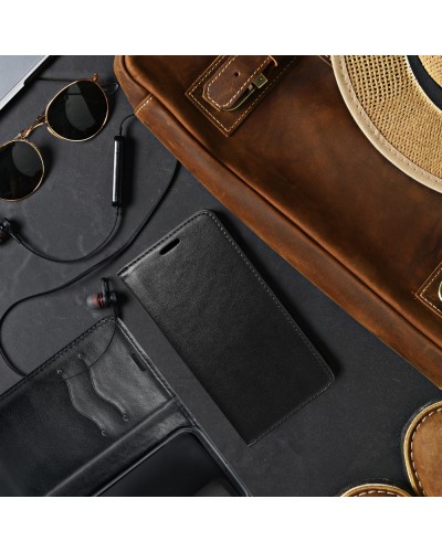 Husă iPhone X / XS Magnet Case tip carte, piele ecologică, Negru Husă iPhone X / XS Magnet Case tip carte, piele ecologică, Negru