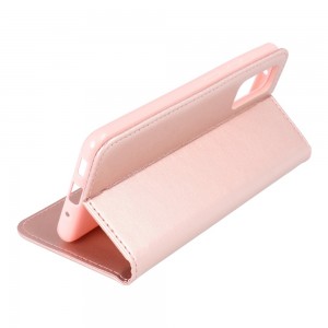 Husă Samsung Galaxy S20 Plus Magnet Case tip carte, Rose gold