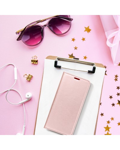 Husă Samsung Galaxy S20 Plus Magnet Case tip carte, Rose gold Husă Samsung Galaxy S20 Plus Magnet Case tip carte, Rose gold