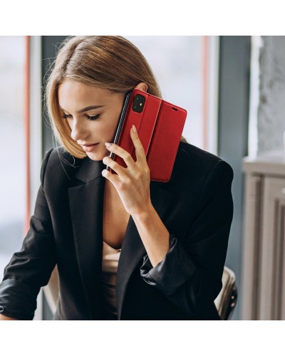 Husă Samsung Galaxy M31s Magnet Case tip carte, Rosu Husă Samsung Galaxy M31s Magnet Case tip carte, Rosu