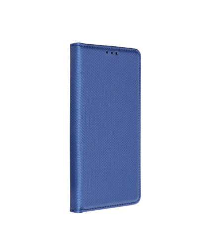 Husă Motorola G100 Smart Book Case tip carte, Albastru