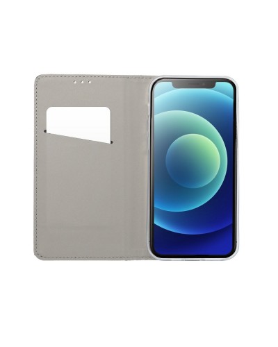 Husă Motorola G100 Smart Book Case tip carte, Albastru
