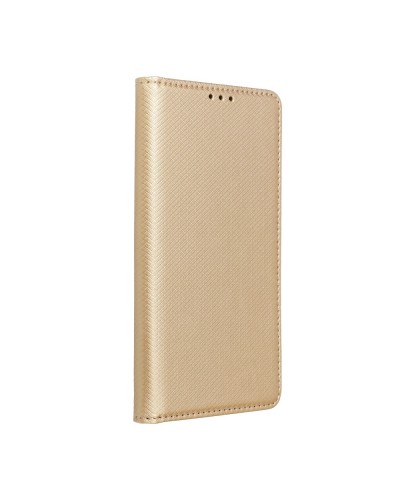 Husă Motorola G100 Smart Book Case tip carte, Auriu