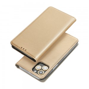 Husă Xiaomi Redmi Note 9T 5G Smart Book Case tip carte, Auriu