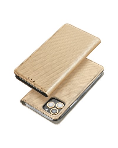 Husă Motorola G100 Smart Book Case tip carte, Auriu Husă Motorola G100 Smart Book Case tip carte, Auriu