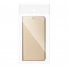 Husă Motorola G100 Smart Book Case tip carte, Auriu