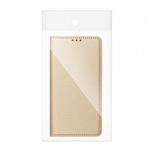 Husă Xiaomi Redmi Note 9T 5G Smart Book Case tip carte, Auriu