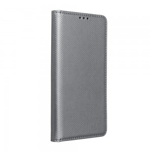 Husă Samsung Galaxy S5 Smart Book Case tip carte, Gri