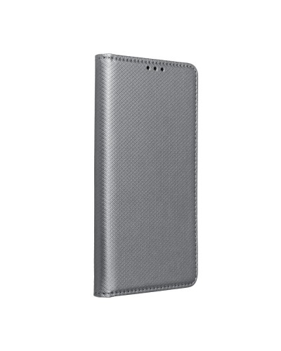 Husă Samsung Galaxy S5 Smart Book Case tip carte, Gri