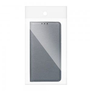Husă Samsung Galaxy S5 Smart Book Case tip carte, Gri