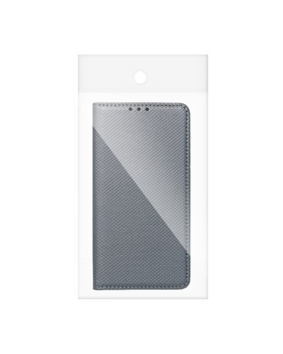 Husă Samsung Galaxy S5 Smart Book Case tip carte, Gri