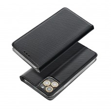 Husă Motorola G100 Smart Book Case tip carte, Negru