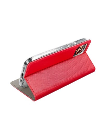 Husă Honor X8a Smart Book Case tip carte, Rosu Husă Honor X8a Smart Book Case tip carte, Rosu