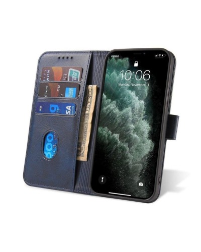 Husa tip carte Samsung Galaxy S21 FE MANGUSTA Smart Magnet Book, piele ecologica - Albastru Husa tip carte Samsung Galaxy S21 FE MANGUSTA Smart Magnet Book, piele ecologica - Albastru