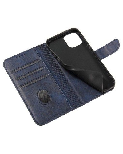 Husa tip carte Samsung Galaxy S21 FE MANGUSTA Smart Magnet Book, piele ecologica - Albastru Husa tip carte Samsung Galaxy S21 FE MANGUSTA Smart Magnet Book, piele ecologica - Albastru