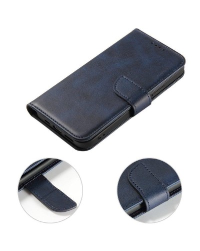 Husa tip carte Samsung Galaxy S21 FE MANGUSTA Smart Magnet Book, piele ecologica - Albastru Husa tip carte Samsung Galaxy S21 FE MANGUSTA Smart Magnet Book, piele ecologica - Albastru
