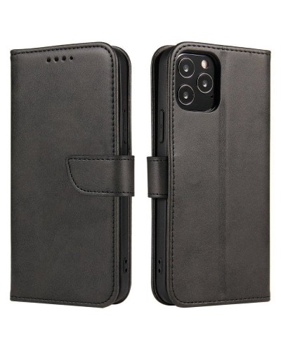 Husa tip carte Samsung Galaxy M53 5G MANGUSTA Smart Magnet Book, piele ecologica - Negru