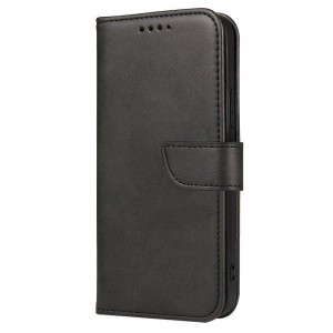 Husa tip carte Honor 90 MANGUSTA Smart Magnet Book cu inchidere magnetica, piele ecologica - Negru