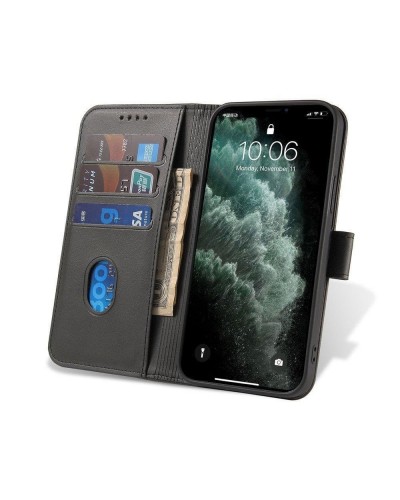 Husa tip carte Samsung Galaxy M53 5G MANGUSTA Smart Magnet Book, piele ecologica - Negru
