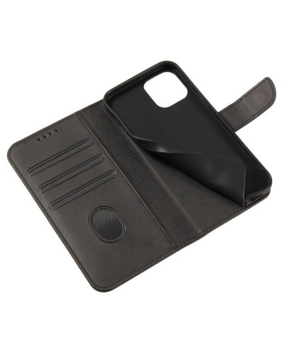 Husa tip carte Samsung Galaxy M53 5G MANGUSTA Smart Magnet Book, piele ecologica - Negru