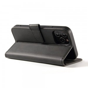 Husa tip carte Honor 90 MANGUSTA Smart Magnet Book cu inchidere magnetica, piele ecologica - Negru