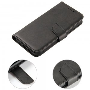 Husa tip carte Honor 90 MANGUSTA Smart Magnet Book cu inchidere magnetica, piele ecologica - Negru