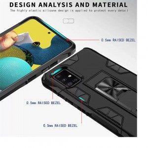 Husă Antișoc Samsung Galaxy A51 Forcell DEFENDER Negru
