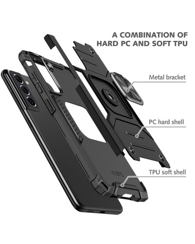 Husă Antișoc Samsung Galaxy S21 FE Forcell NITRO Negru Husă Antișoc Samsung Galaxy S21 FE Forcell NITRO Negru