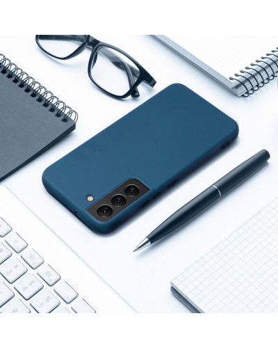 Husă Samsung Galaxy A12 Silicon Albastru